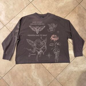 Darc Sport “Heaven Has To Wait” Box Cut Long Sleeve Tee – 2XL – NWT